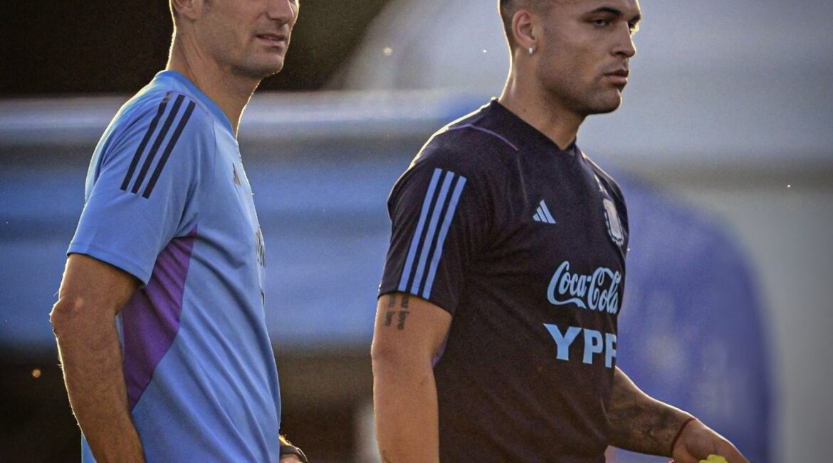 Lionel Scaloni - Lautaro Martínez - Selección Argentina