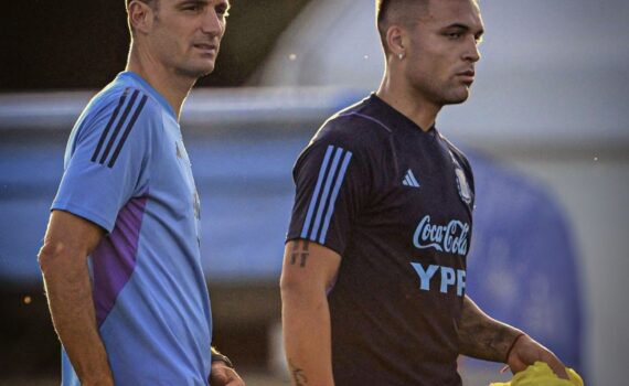 Lionel Scaloni - Lautaro Martínez - Selección Argentina