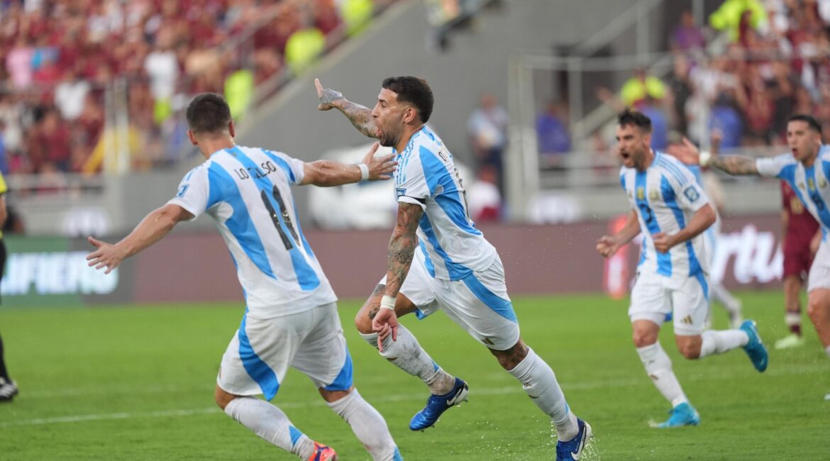 Nicolás Otamendi - Gol - venezuela - Argentina - Eliminatorias