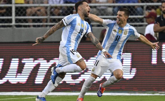 Nicolás Otamendi y Gio Lo Celso - Venezuela vs. Argentina - Eliminatorias