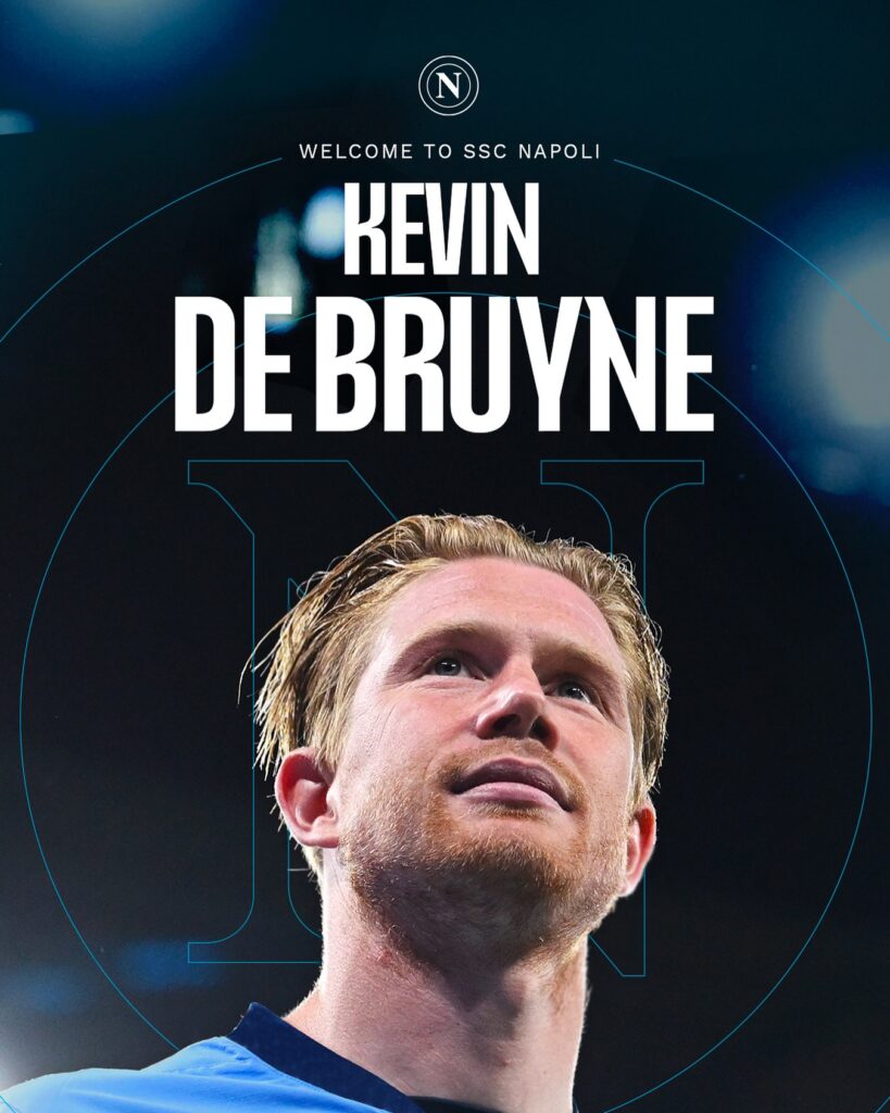 ES OFICIAL: ¡¡KEVIN DE BRUYNE ES NUEVO JUGADOR DEL NAPOLI!!