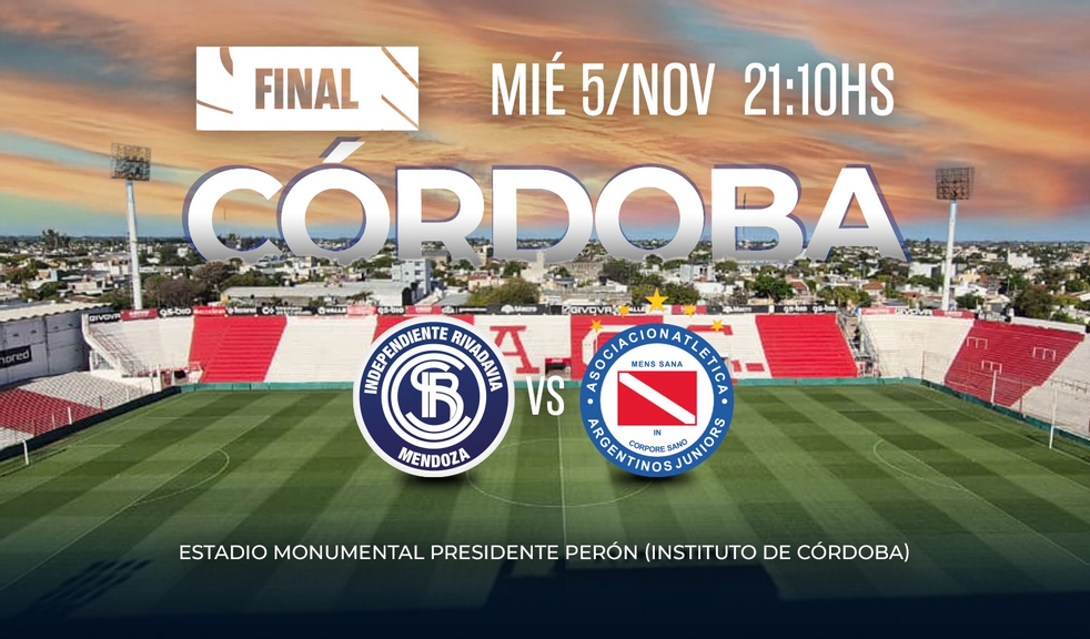 Final inédita de Copa Argentina en Córdoba: Independiente Rivadavia vs. Argentinos Juniors
